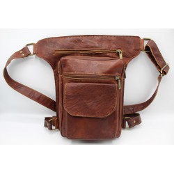 RIÑONERA DE CUERO PARA MOTEROS